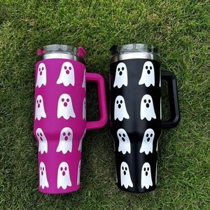 NEW black 40 oz Ghost Halloween tumbler
